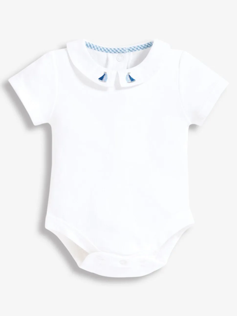 JoJo Maman Bébé rompertje met geborduurde kraag