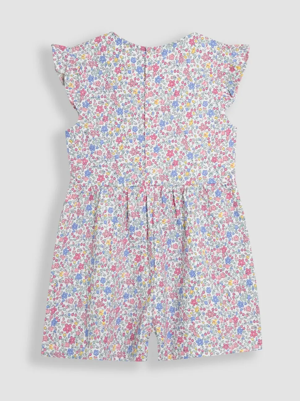 JoJo Maman Bébé Ruffle Shoulder Speelpakje van 100% Katoen