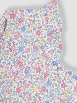 JoJo Maman Bébé Ruffle Shoulder Speelpakje van 100% Katoen