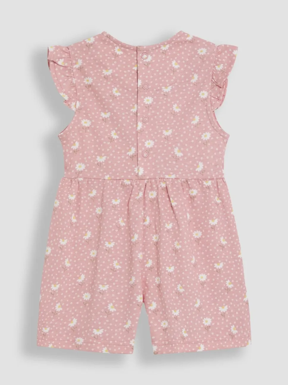 JoJo Maman Bébé Ruffle Shoulder Speelpakje van 100% Katoen