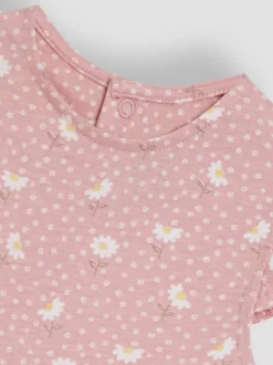 JoJo Maman Bébé Ruffle Shoulder Speelpakje van 100% Katoen