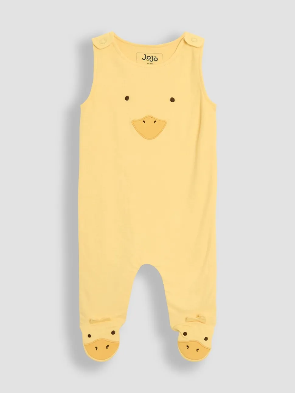 JoJo Maman Bébé set van bretelbroek met voetjes 3 -delig