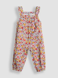 JoJo Maman Bébé Set van corduroy tuinbroek en top