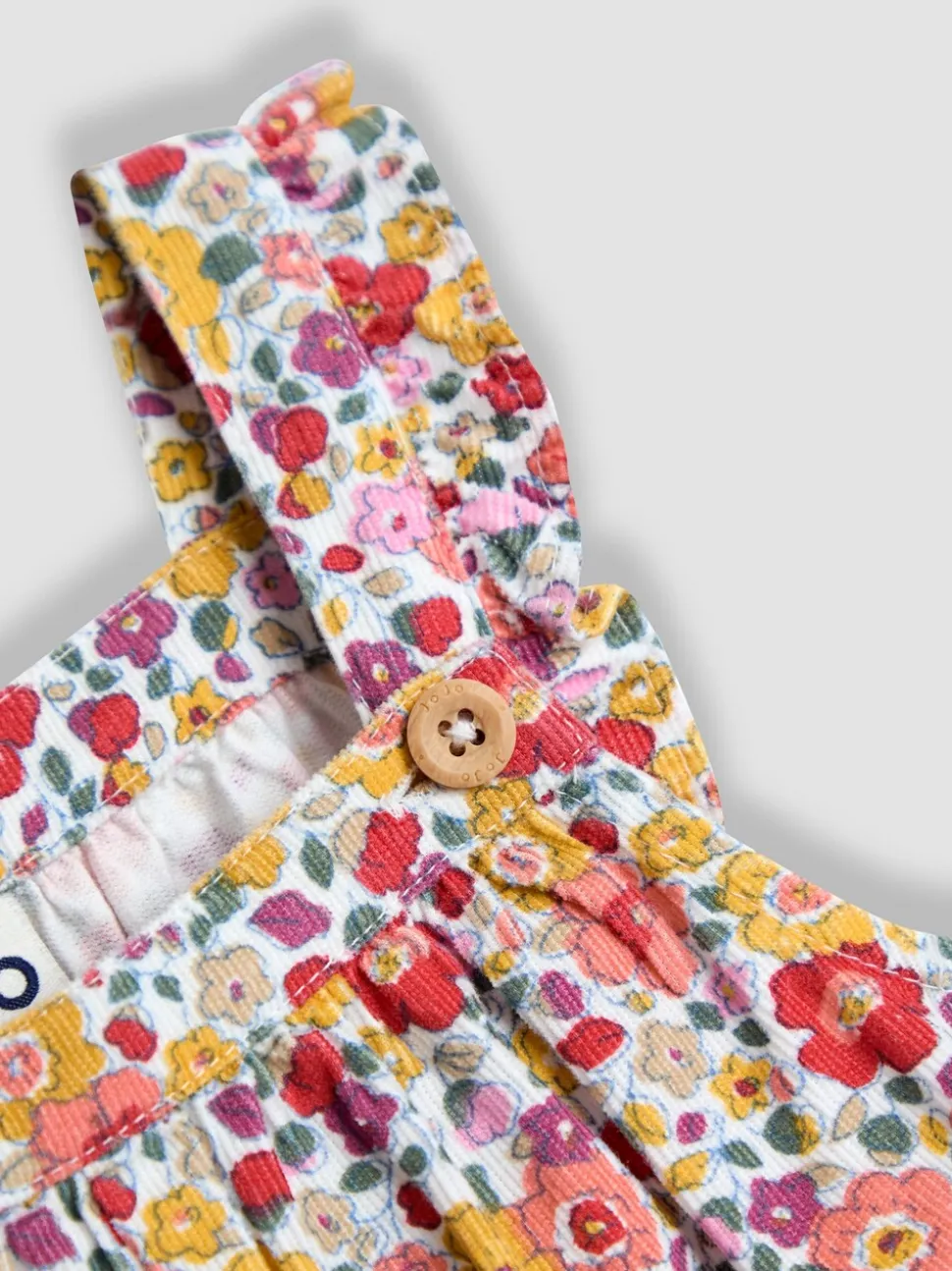 JoJo Maman Bébé Set van corduroy tuinbroek en top