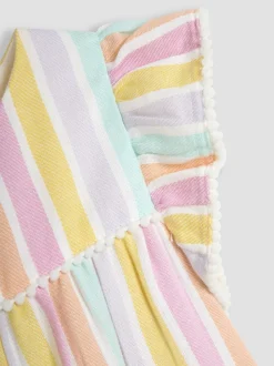 JoJo Maman Bébé Speelpakje van 100% katoen met ruchemouwen