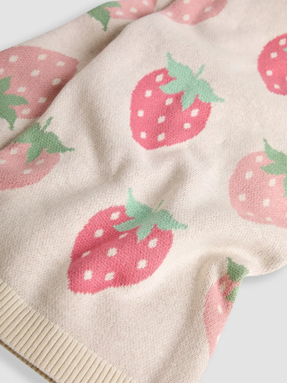 JoJo Maman Bébé Strawberry FairIsle Shawl