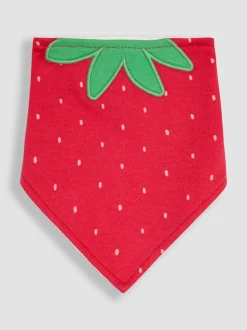 JoJo Maman Bébé Strawberry Dribble Bibs 2 Pack