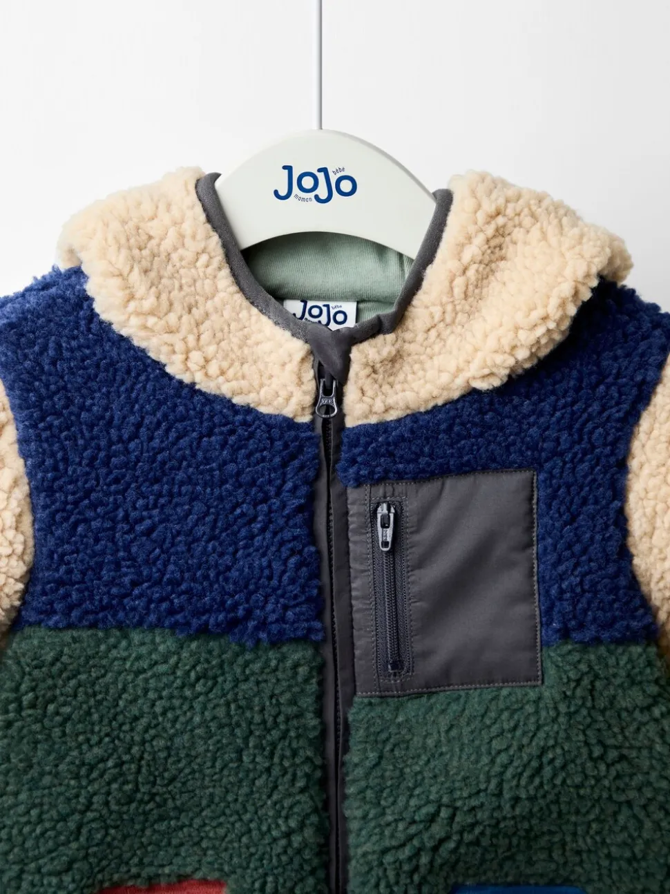 JoJo Maman Bébé Teddy Fleece Jas met Applicatie