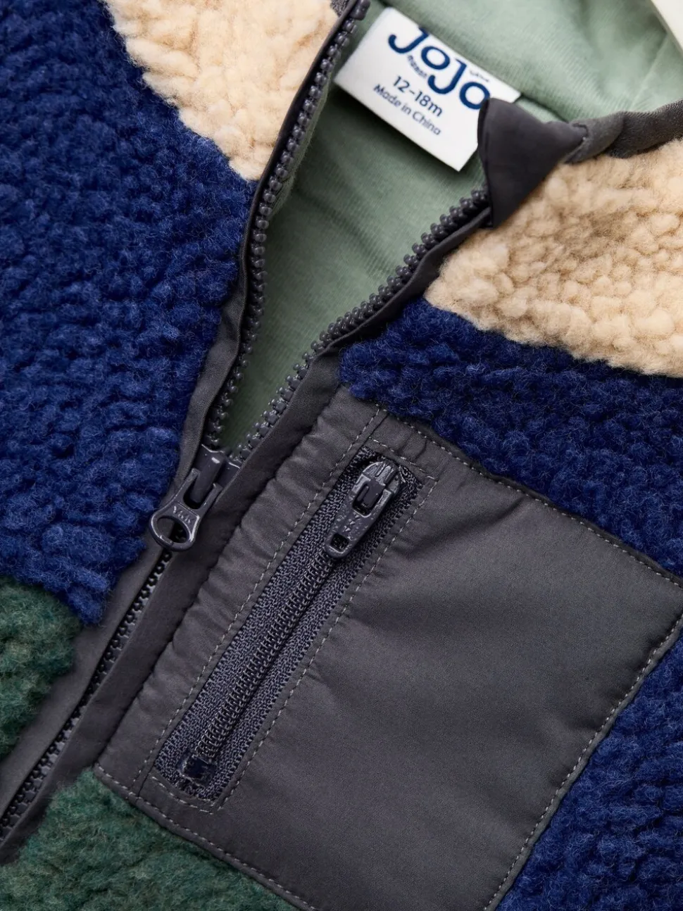 JoJo Maman Bébé Teddy Fleece Jas met Applicatie