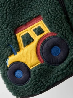JoJo Maman Bébé Teddy Fleece Jas met Applicatie