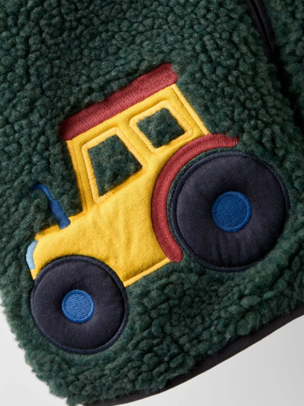 JoJo Maman Bébé Teddy Fleece Jas met Applicatie