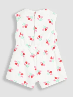 JoJo Maman Bébé Towelling Sunsuit & Scrunchie