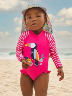 JoJo Maman Bébé UPF 50 badpak met lange mouwen