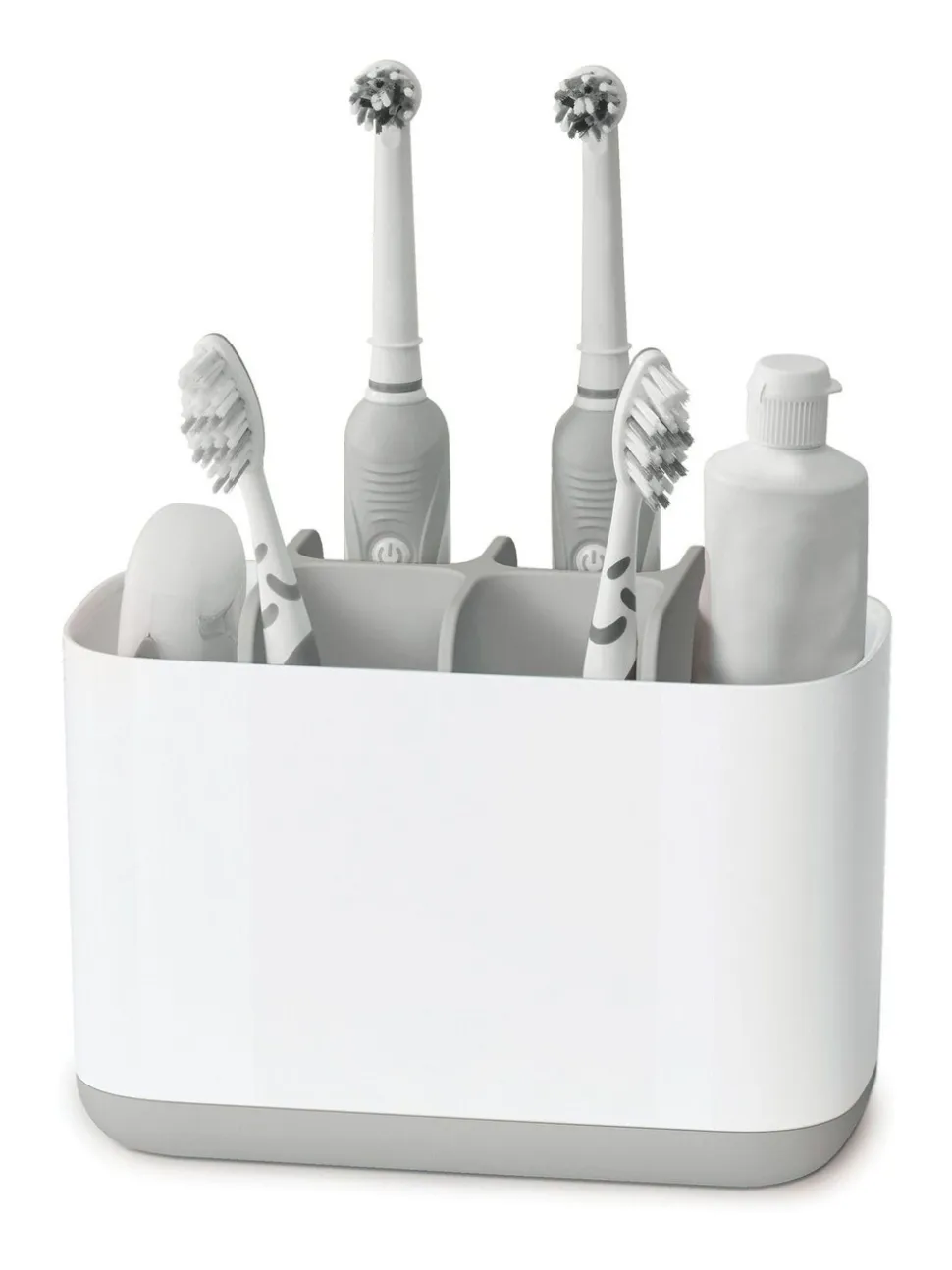 Joseph® Joseph - Grote EasyStore tandenborstelhouder in wit en grijs