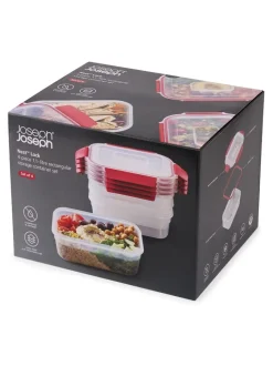 Joseph Joseph 4 Piece Nest Lock Rectangle Container Set 1.1L
