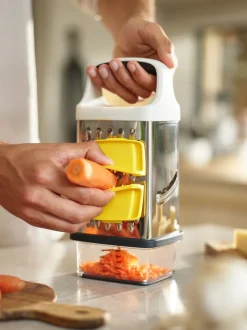 Joseph Joseph Multi-Grip Box Grater with Precision Food Grip