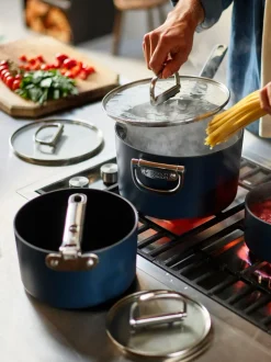 Joseph Joseph Space Folding Handle Ceramic Nonstick 19cm Saucepan and Lid