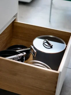 Joseph Joseph Space Folding Handle Ceramic Nonstick 25cm Stock Pot and Lid