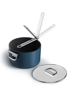 Joseph Joseph Space Folding Handle Ceramic Nonstick 23cm Saucepan and Lid