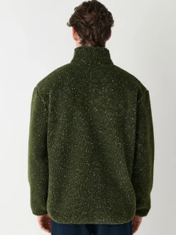 Kaki Groen nep - Doorritsbare funnel Borg Fleece