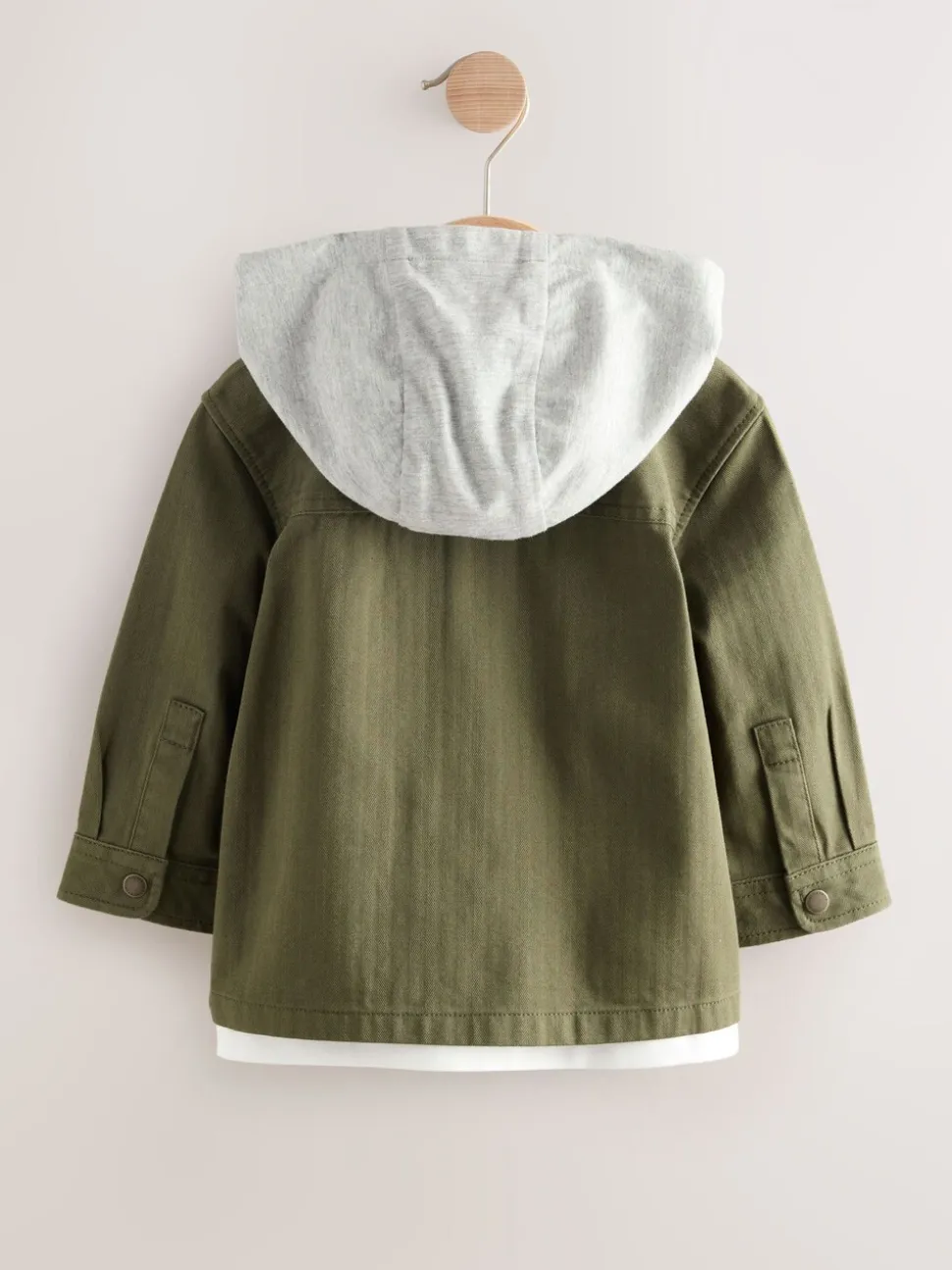 Kakigroen - 2 -delig Set van overshirt met capuchon en T-shirt (3mnd-7jr)