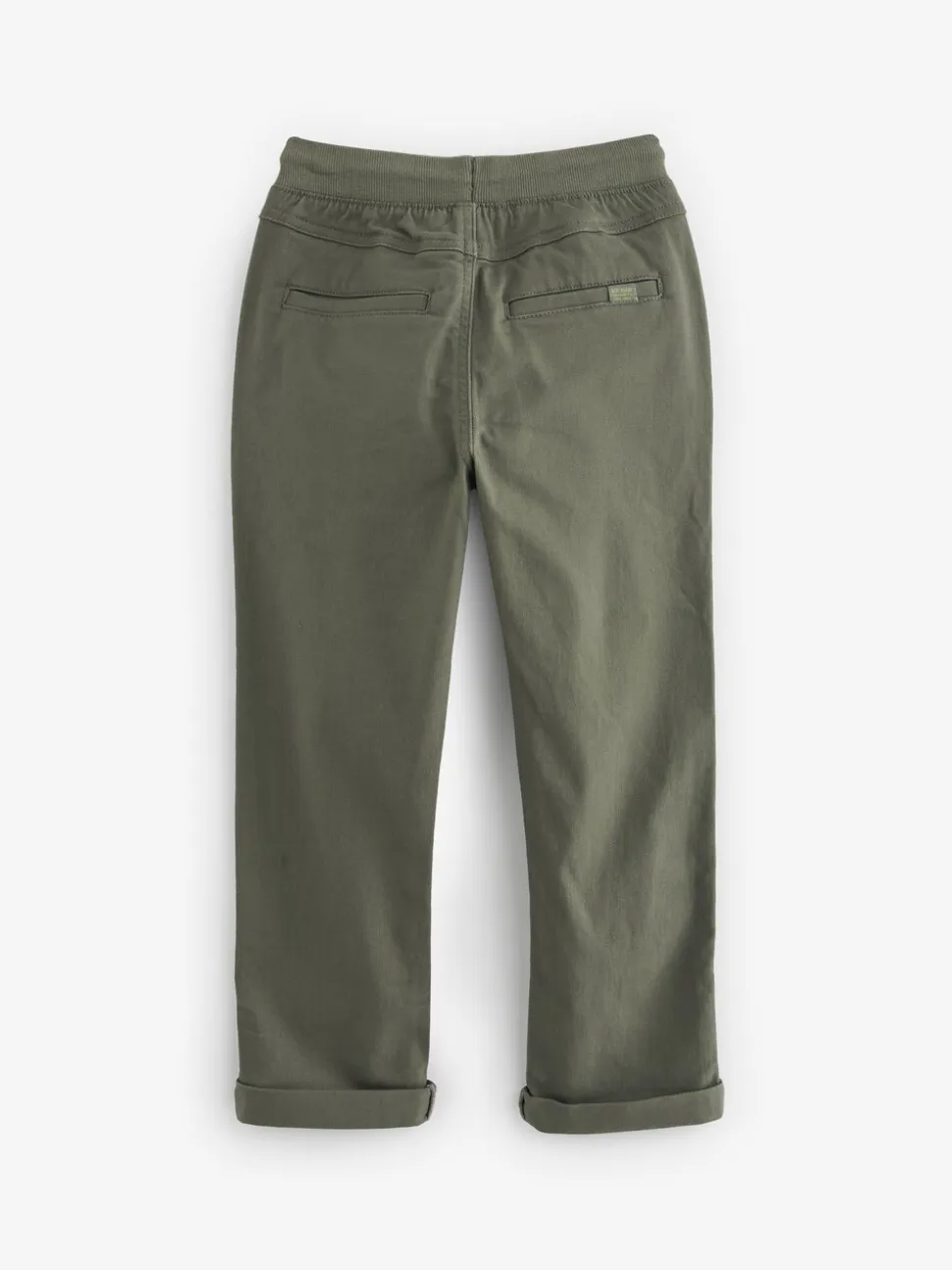 Kakigroen - Broek met geribde elastische taille (3-16 jr)