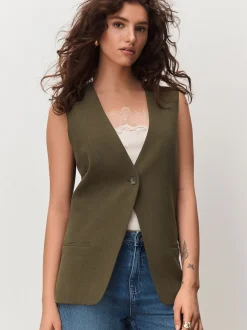Kakigroen - Crosshatch Waistcoat Blazer