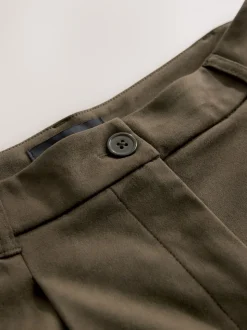 Kakigroen - Faux Suede Longline Shorts
