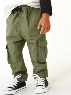 Kakigroen - Gevoerde cargobroek (3 mnd- 7 jr)