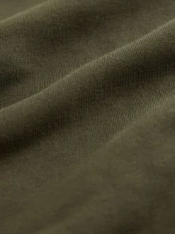 Kakigroen - Normale Pasvorm - Heavyweight Cotton Rich Crew Neck Sweatshirt