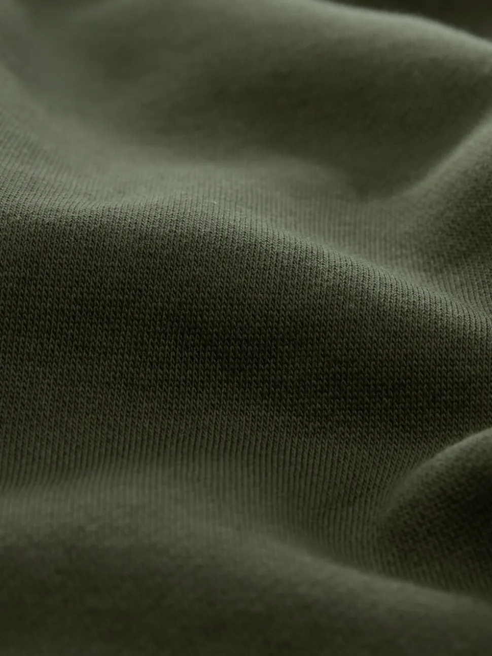 Kakigroen - Normale Pasvorm - Zwaargewicht Cotton Rich Jersey Hoodie