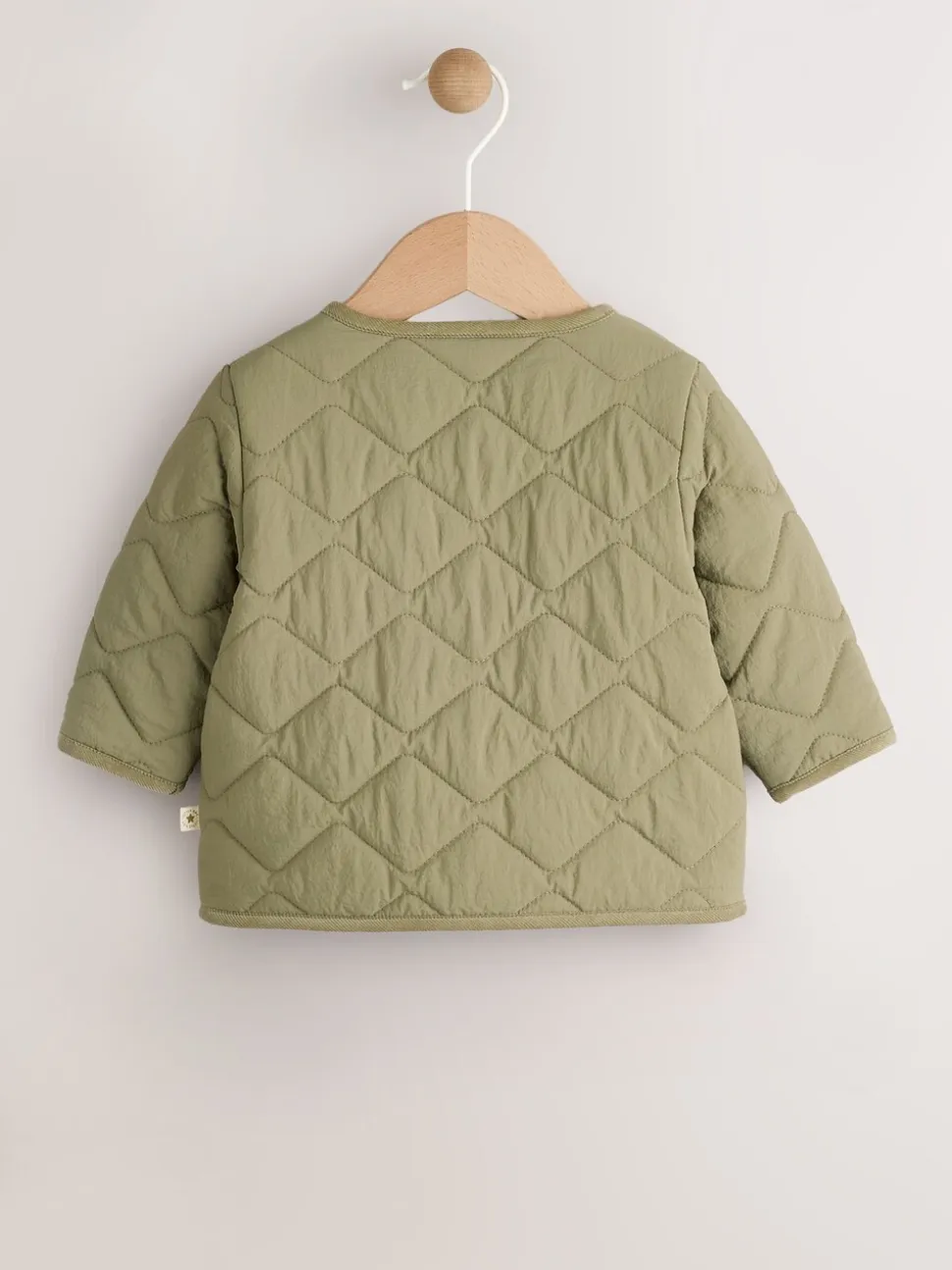 Kakigroen - Nylon gewatteerd babyjack (0mnd-2jr)