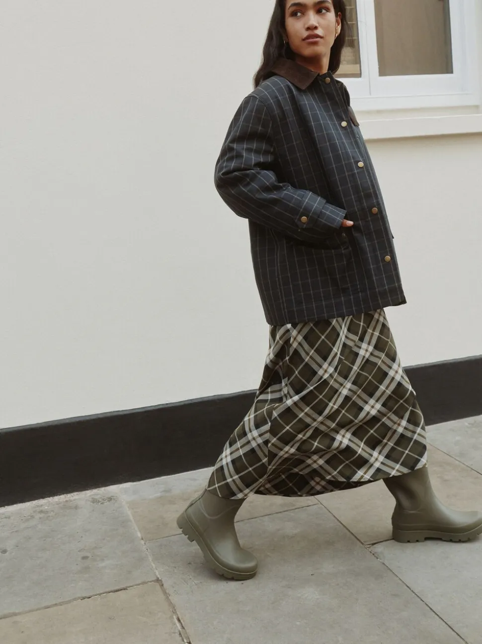 Kakigroen - Premium Faux Fur Lined Knee High Wellies