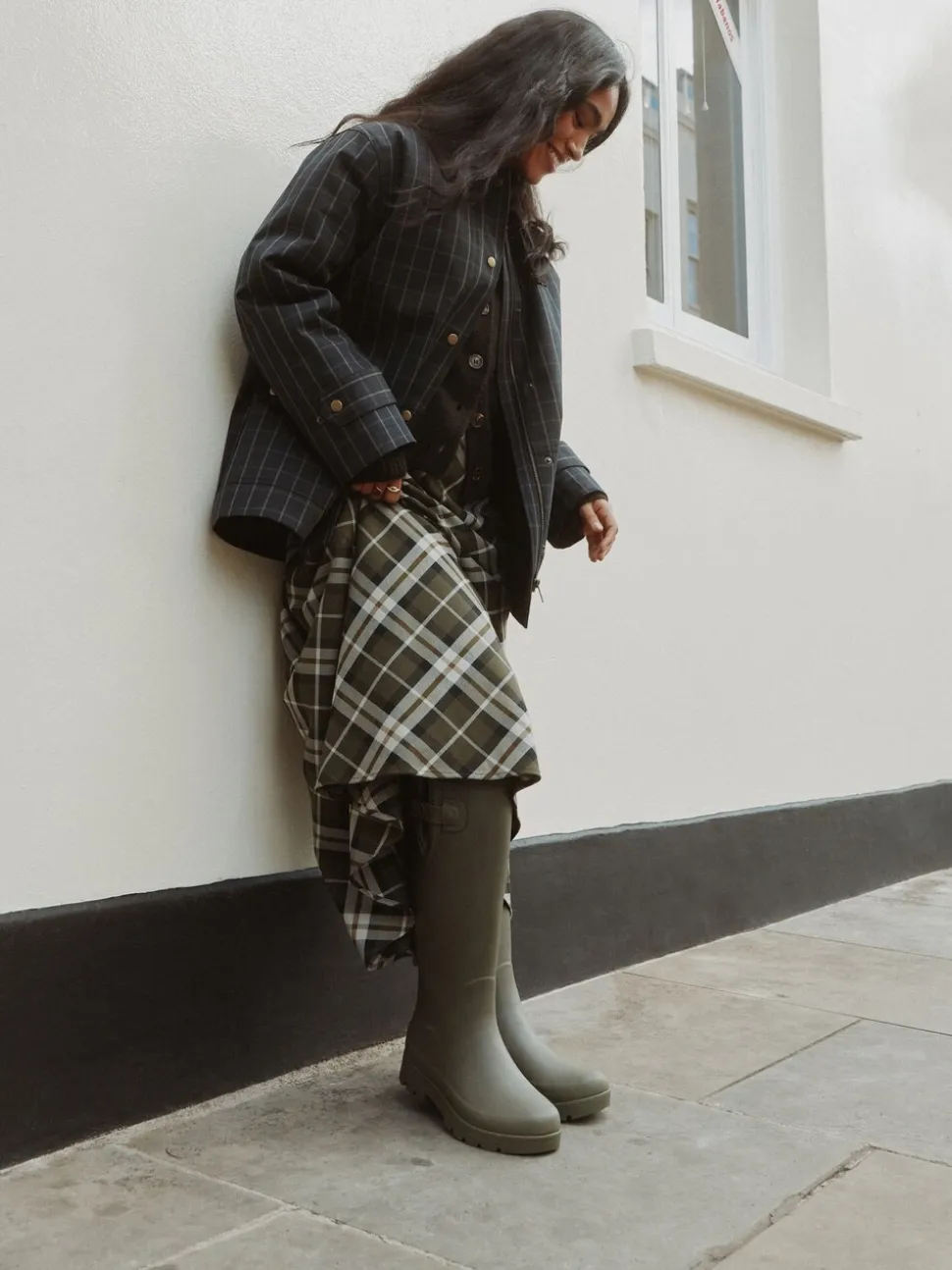 Kakigroen - Premium Faux Fur Lined Knee High Wellies
