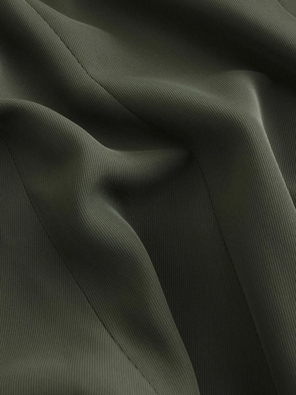 Kakigroen - Ruimvallend blazer met gerimpelde mouwen