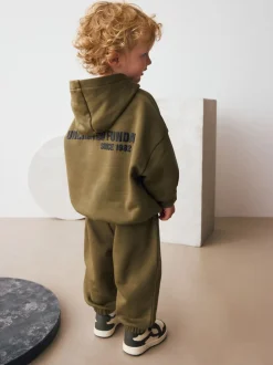 Kakigroen - Set met hoodie met slogan en joggingbroek (3mnd-7jr)