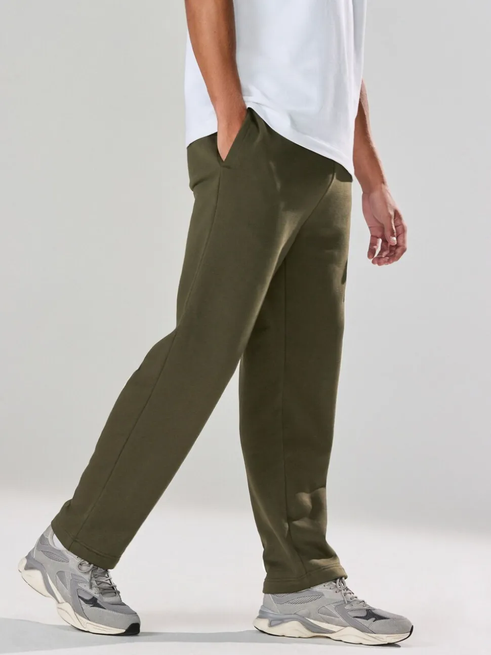 Kakigroen - Straight fit - Relaxed Fit Brushback Heavyweight Joggers