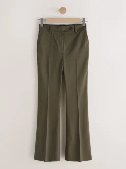 Kakigroen - Tailored Bootcut Trousers With Wool
