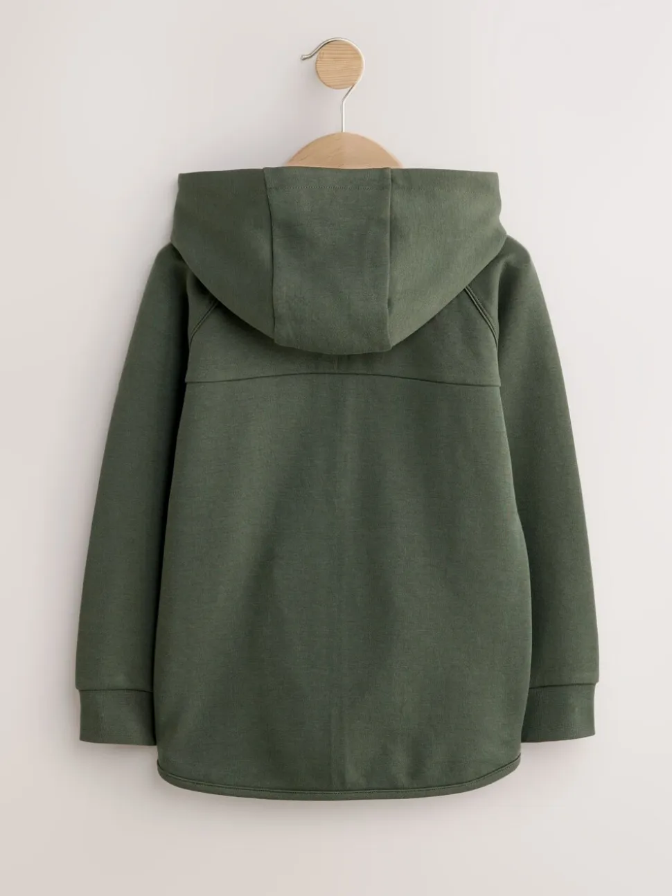 Kakigroen - Tech Sportswear hoodie met doorlopende rits (3-16 jr)