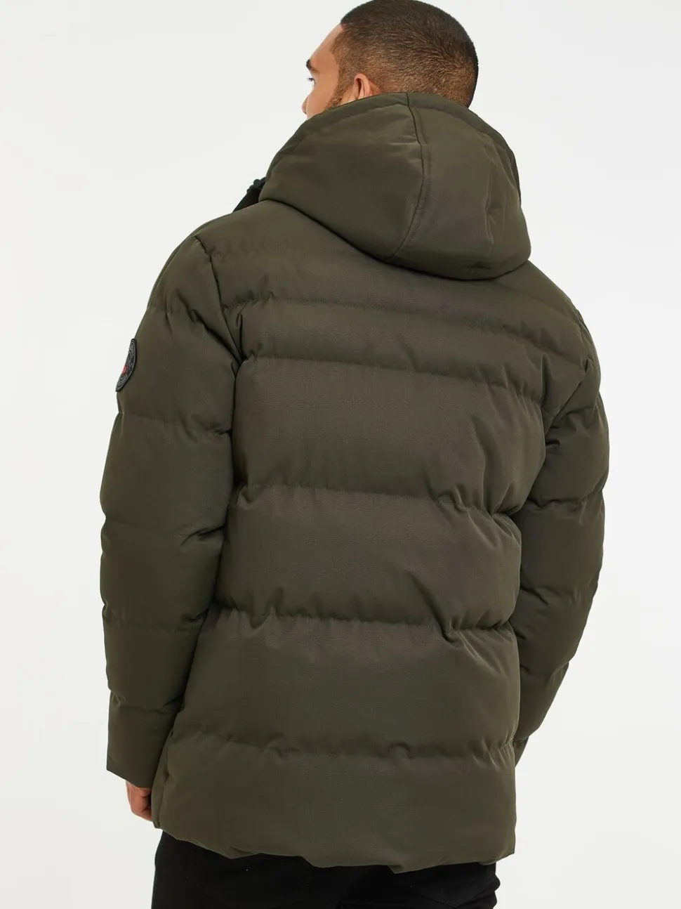 Kakigroen - Threadbare waterdichte pufferjas met capuchon