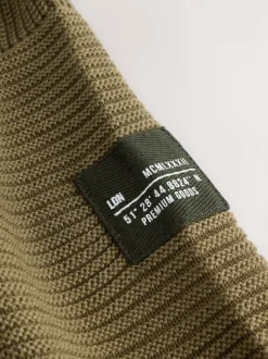 Kakigroen - Utility gebreide hoodie (3-16jr)