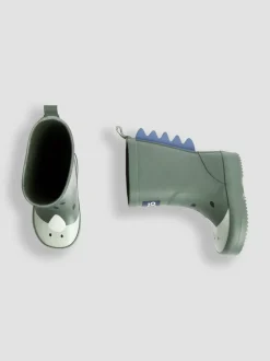 Kakigroen dinosaurus - JoJo Maman Bébé Character Wellies