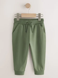 Kakigroen/blauw/rood - Verpakking van 5 joggingbroeken (3mnd-7jr)