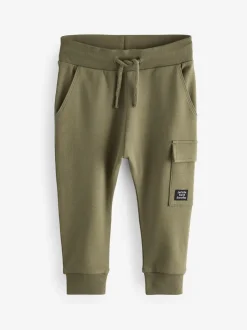 Kakigroen/grijs/zwart - Set van 3 superskinny utility-joggingbroeken (3 mnd-7 jr)