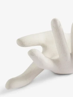Keramische handvormige sieradenschaal voor ringen