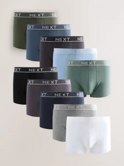 Kern grijs/groen - Hipster boxers van katoenrijke mix