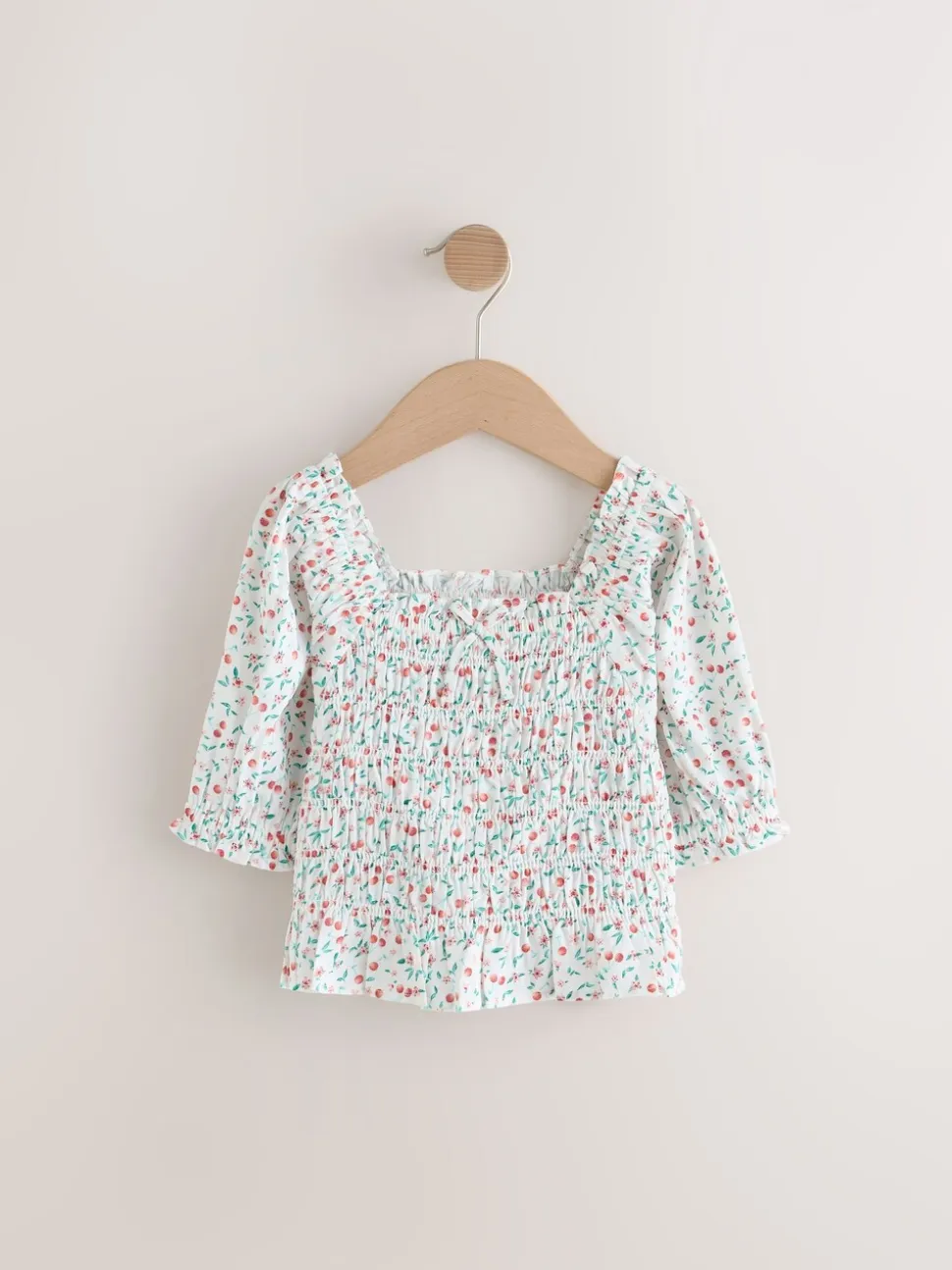 Kersenprint - Gesmokte blouse (3-16jr)