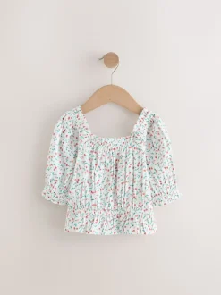Kersenprint - Gesmokte blouse (3-16jr)