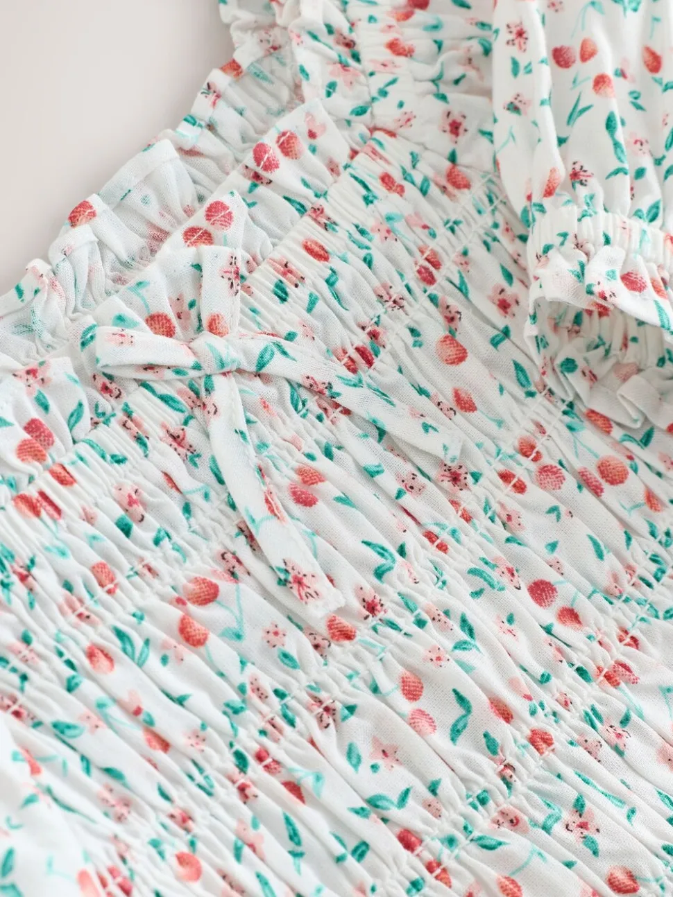 Kersenprint - Gesmokte blouse (3-16jr)