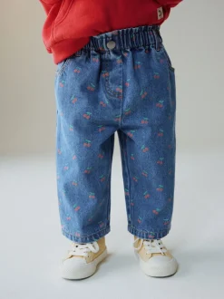 Kersenprint - Jeans met wijde pijpen (3 mnd-7 jr)